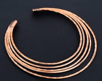 Pure Copper 5 Strands Wire Choker Necklace | Ethnic Necklace | Copper Wire  Design |   Copper Jewelry For Women & Girls