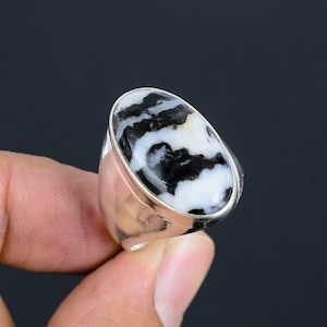 Buffelturkos 925 sterlingsilver oval ädelsten herrring smycken