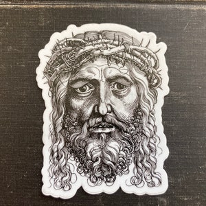 Jesus Christ Sticker | God Sticker | Christian Stickers | Christianity | Religion Sticker | Spiritual Sticker | Laptop Sticker