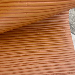 Bamboo-ed Up Embossed Leather Sheet - Tan - 8x10&quot;