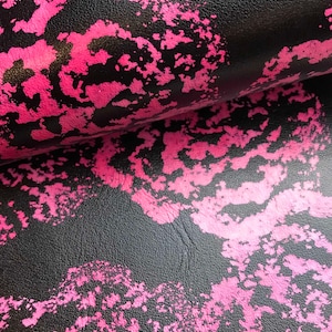 Raspberry Rose Leather Sheet - Genuine Leather Sheet for Making Earrings - 1.1-1.3MM