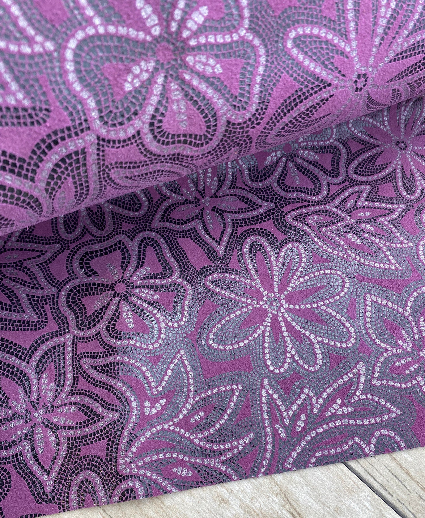 Mosaic Sashae Floral Printed Leather Sheets for Earrings DIY Etsy