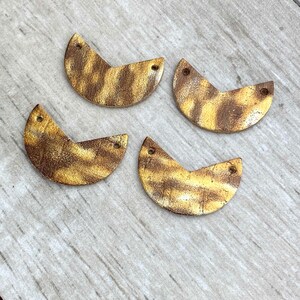 Leather Blanks - Cork Backed Leather Shapes of Making Earrings- Qty. 6pr/12pc (CL-7486)