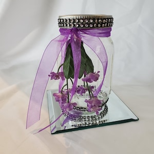 Lila Mason Jar Centerpieces | Hochzeiten | Braut showers | Baby Showers | Mittelstücke
