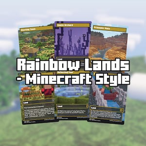 Rainbow Lands Proxy Set | 6x cards | Minecraft Style