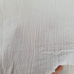 Crinkle Double Gauze Fabric: 100% Cotton Muslin - Soft & Lightweight