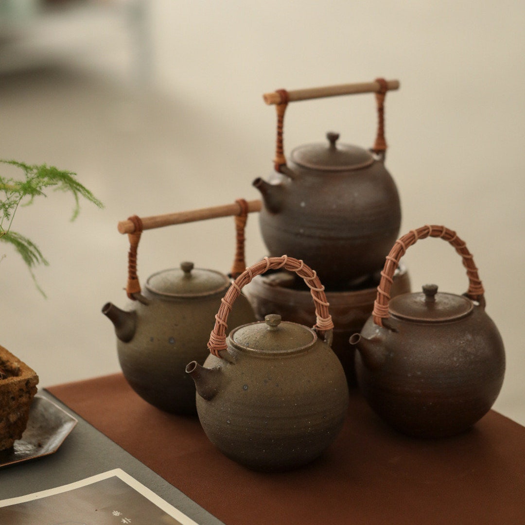 700ml Handmade Clay Kettle /alcohol &charcoal Stove Kettle Etsy