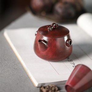 120ml Handmade Houhin,”Forbidden City Red”Gaiwan,Handmade Pottery Teawares