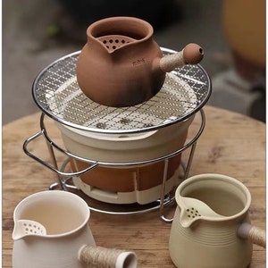 Transitional Chaozhou Gongfu Teawares for Tea Cooking,Chaozhou Gongfu Set,Pottery Stove