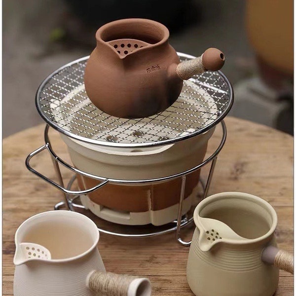 Articoli da tè Chaozhou Gongfu di transizione per la cottura del tè, set Chaozhou Gongfu, stufa in ceramica
