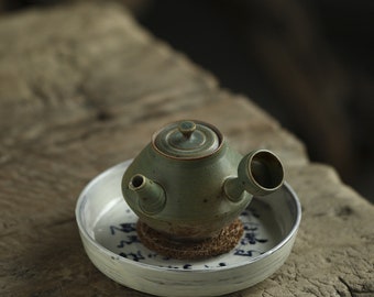 160ml Jingdezhen(景德镇) handmade Side-handle Kiln Transmutation Matte Glaze Teapot