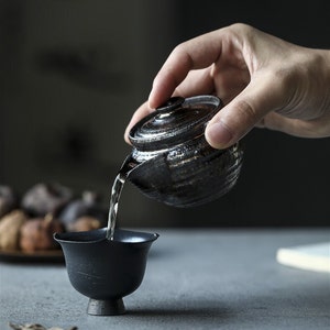 150ml Handmade Black Silver Houhin