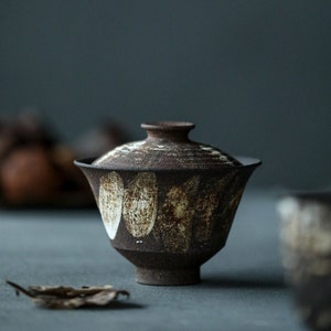 Handmade Zi Sha Clay Gaiwan,100-120ml