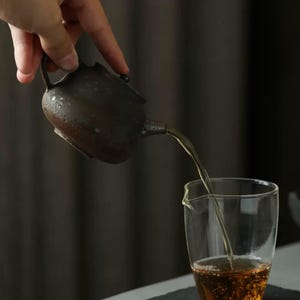 160ml Jingdezhen (景德镇) Pottery Handmade Teapot for Puerh Tea/3 Styles image 9