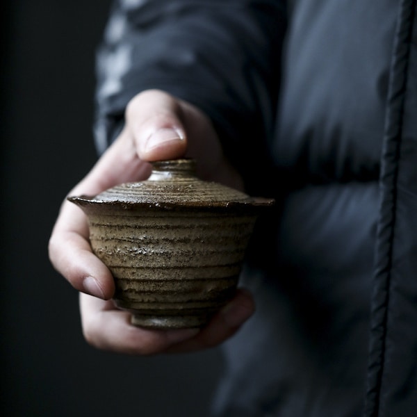 Handmade Pottery Gaiwan/Side-handle Teapot/Tea Cups