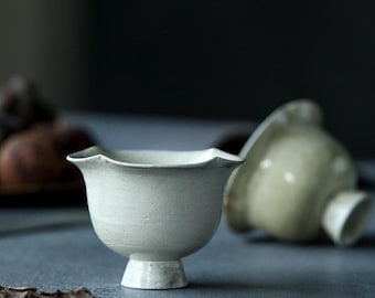 山根清巌作 鬼萩茶わん 山根清玩 - Etsy 日本