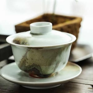 140ml Kiln Transmutation Glaze Jingdezhen Gaiwan Set