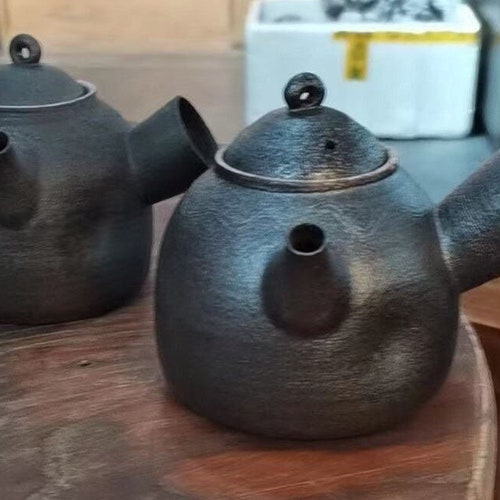 400ml handmade Pottery Clay Side -handle kettle-electronic shops stove&charcoal stove kettle,teapot vintage,gift ideas,Chinese teapot
