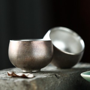 100ml Jingdezhen Ceramic Tea Cup,Gilt Silver Tea Cup