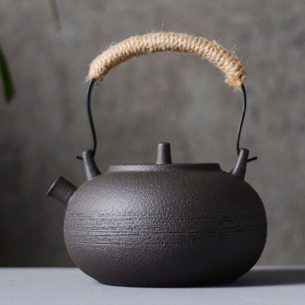 900ml handmade Cu Tao Clay kettle-electronic stove&charcoal stove kettle,teapot vintage,gift ideas,Chinese teapot