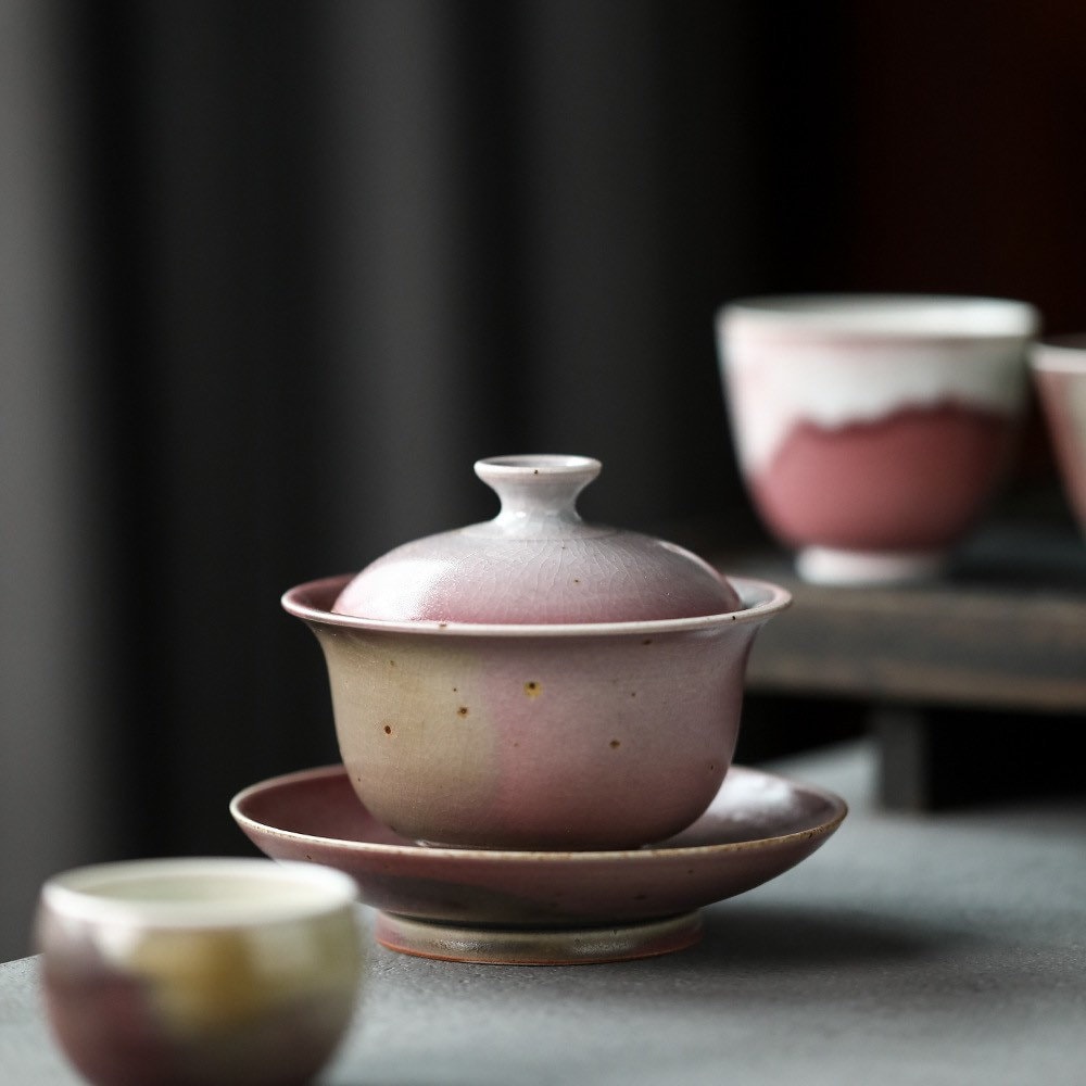 Meimei Fine Teas - Jingdezhen Artisan Doucai Porcelain Birds and Bamboo  Gongfu Teacup Pair - Tea