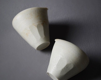 180ml Handmade Zhiye Glaze 志野釉 Thin Fair Cup/Gongdaobei