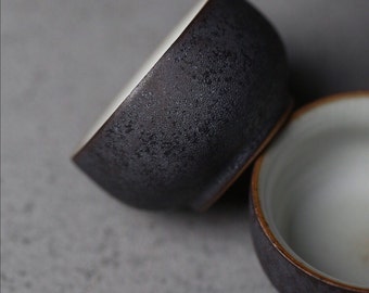 Set of 2PCS 50ml Handmade Ru Kiln Black/Green/White Tea Cup