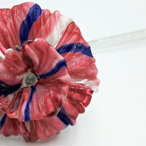 Murano Chandelier Multi Coloured Flower Victorian Era - Slight Damage