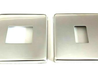 Polished chrome Switch Cover Plate Plated Steel Single or Double