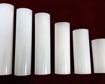 Chandelier Candle Sleeve Covers White Glass Various Heights 29mm Internal Diameter