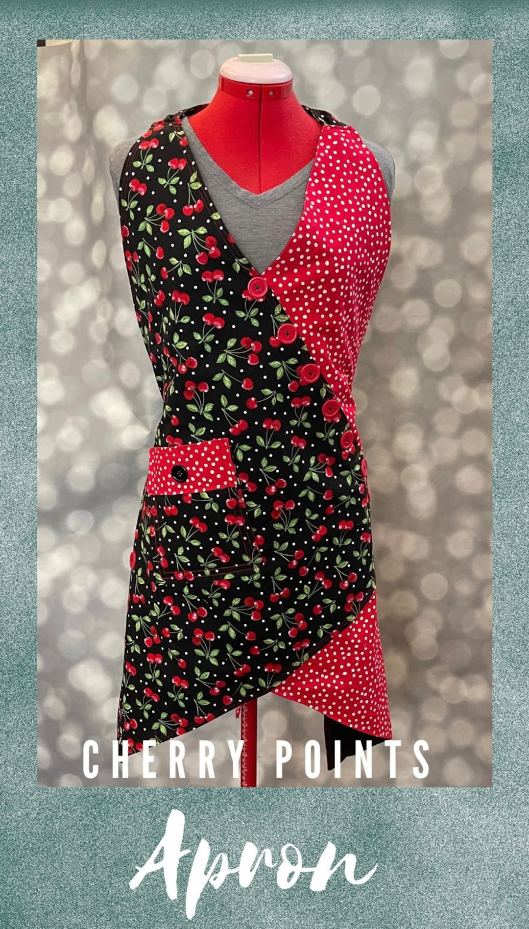 Cherry Points Apron (adult) - Etsy