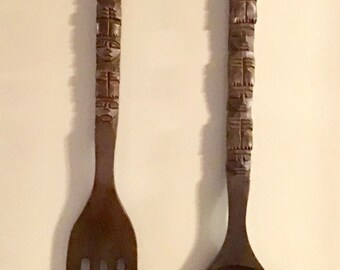 Vintage Fork And Spoon Wall Decor Etsy