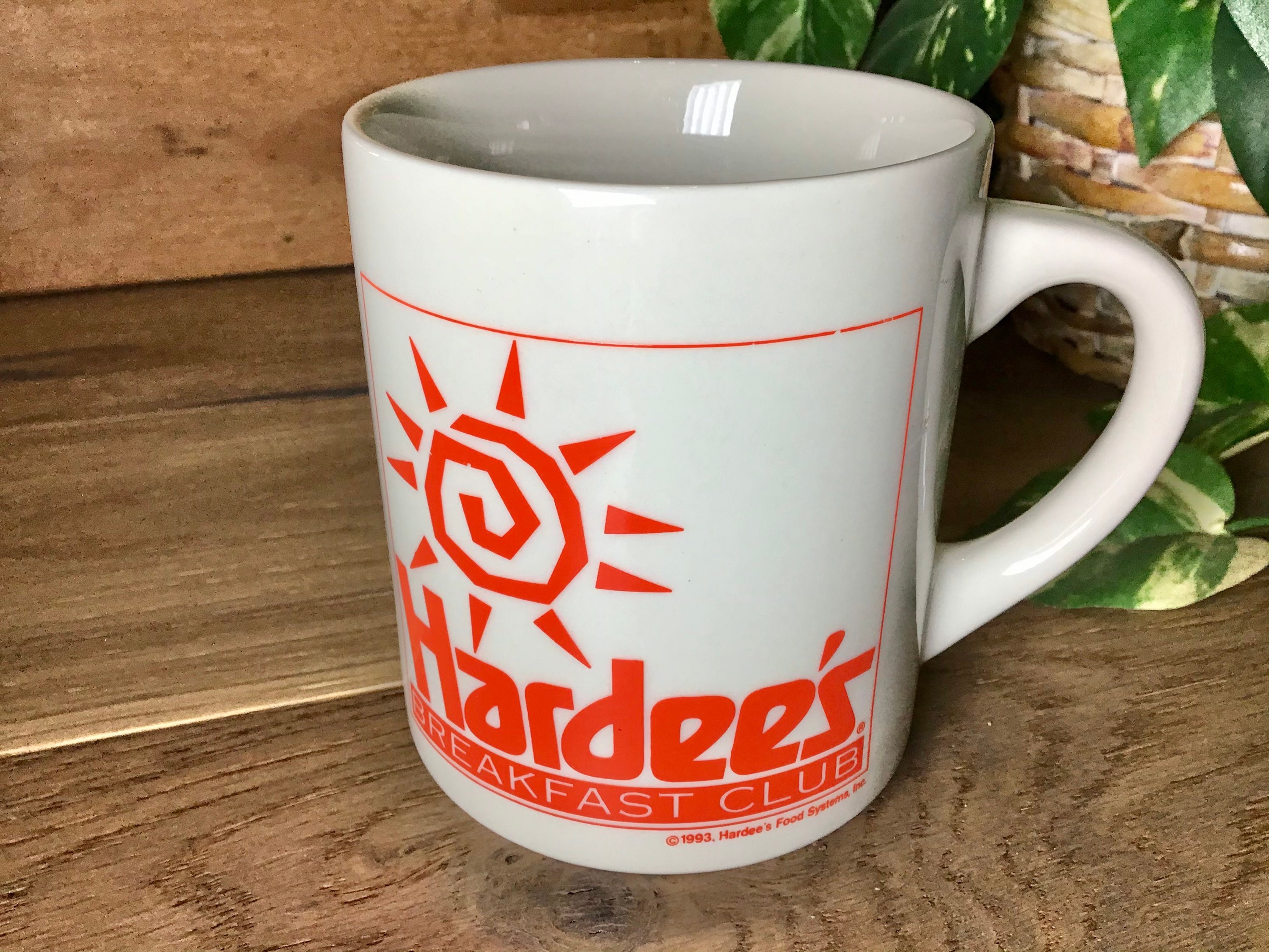 Vintage Hardees Coffee Mug. Hardees Breakfast Club Mug. Etsy