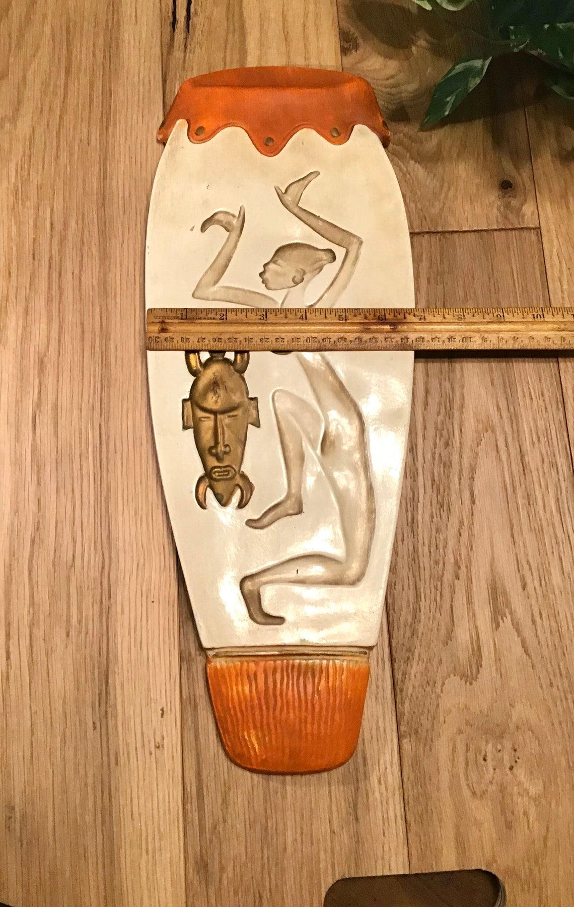 Vintage African Art. Ceramic Wall Art. Vintage Decor. African Etsy