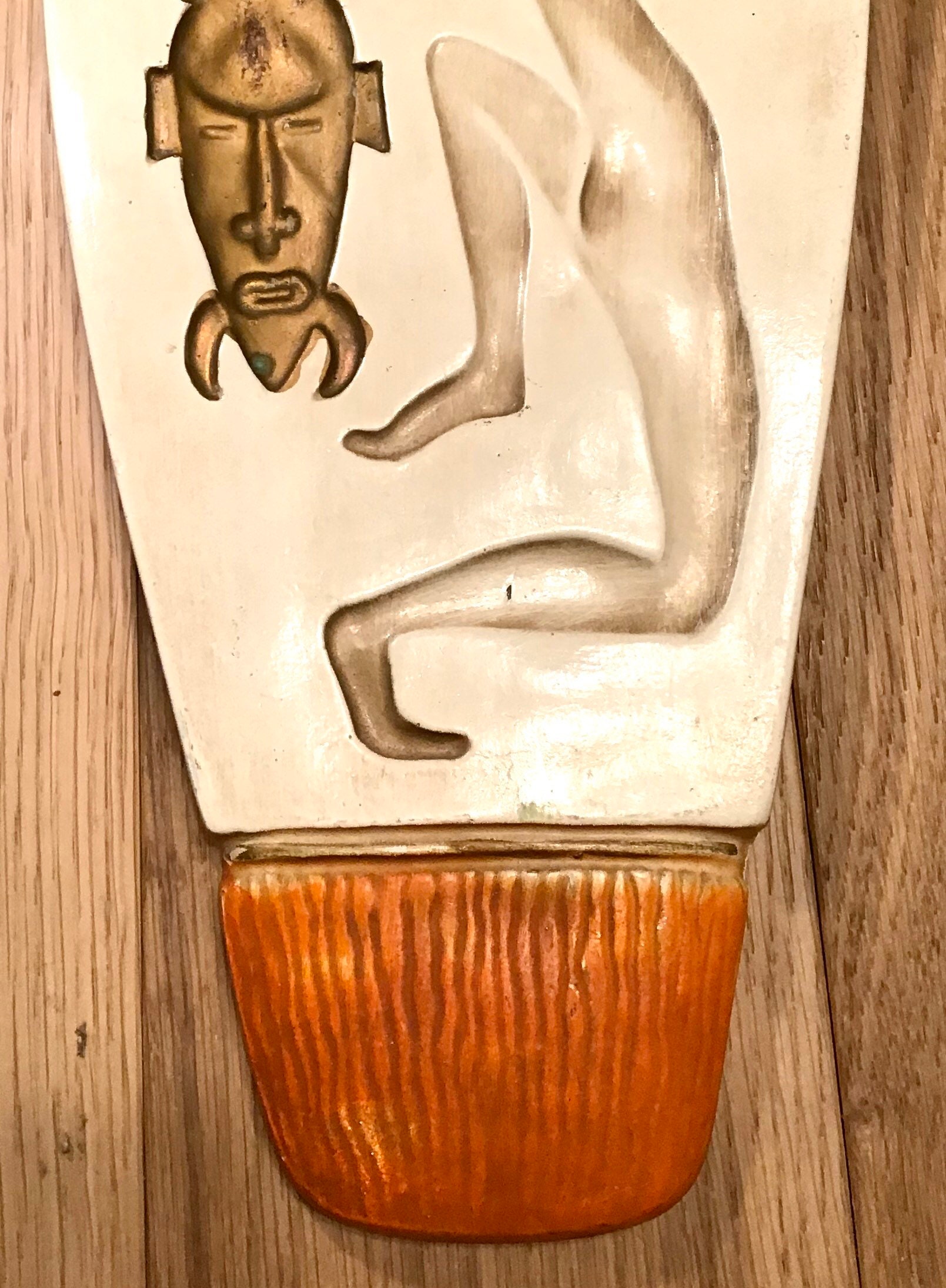 Vintage African Art. Ceramic Wall Art. Vintage Decor. African Etsy