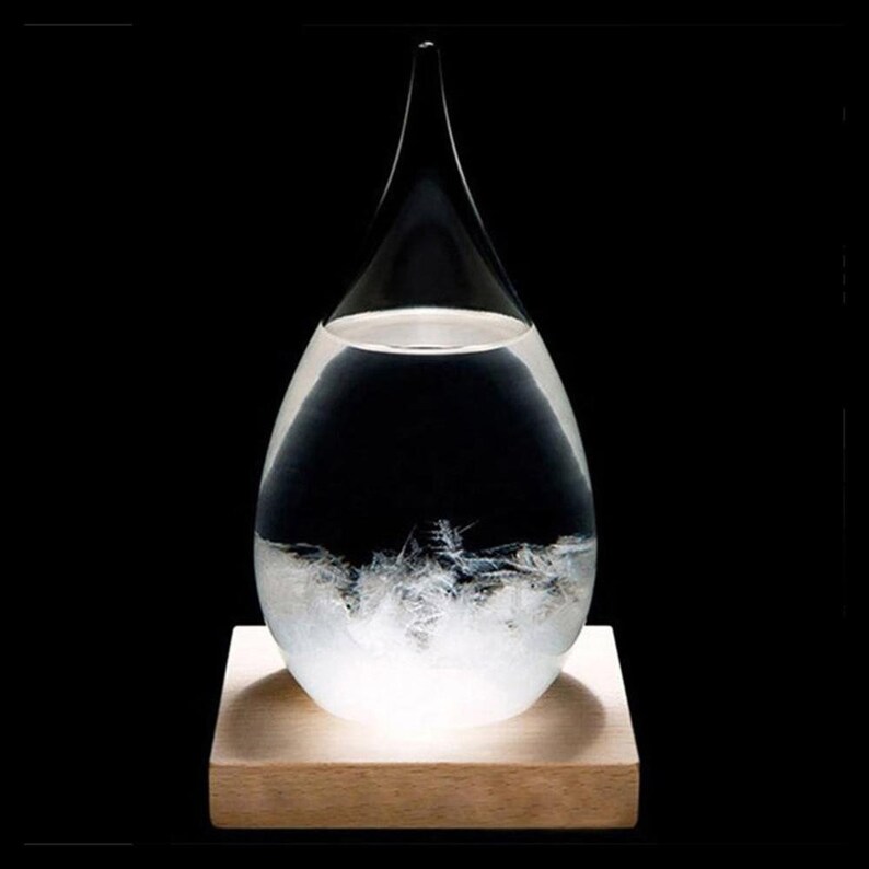 Storm Glass Crystal Predict Weather Decor Piece Gift Idea | Etsy