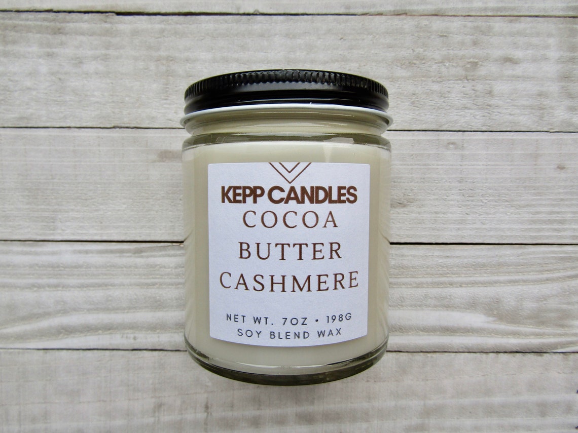 Cocoa Butter Cashmere Scented 7oz Candle Etsy