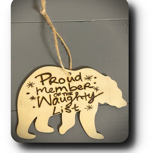 Lustiger Weihnachtsschmuck. Geschenkanhänger