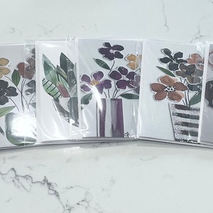 Cartes de voeux artistiques, paquet de 6 assorties