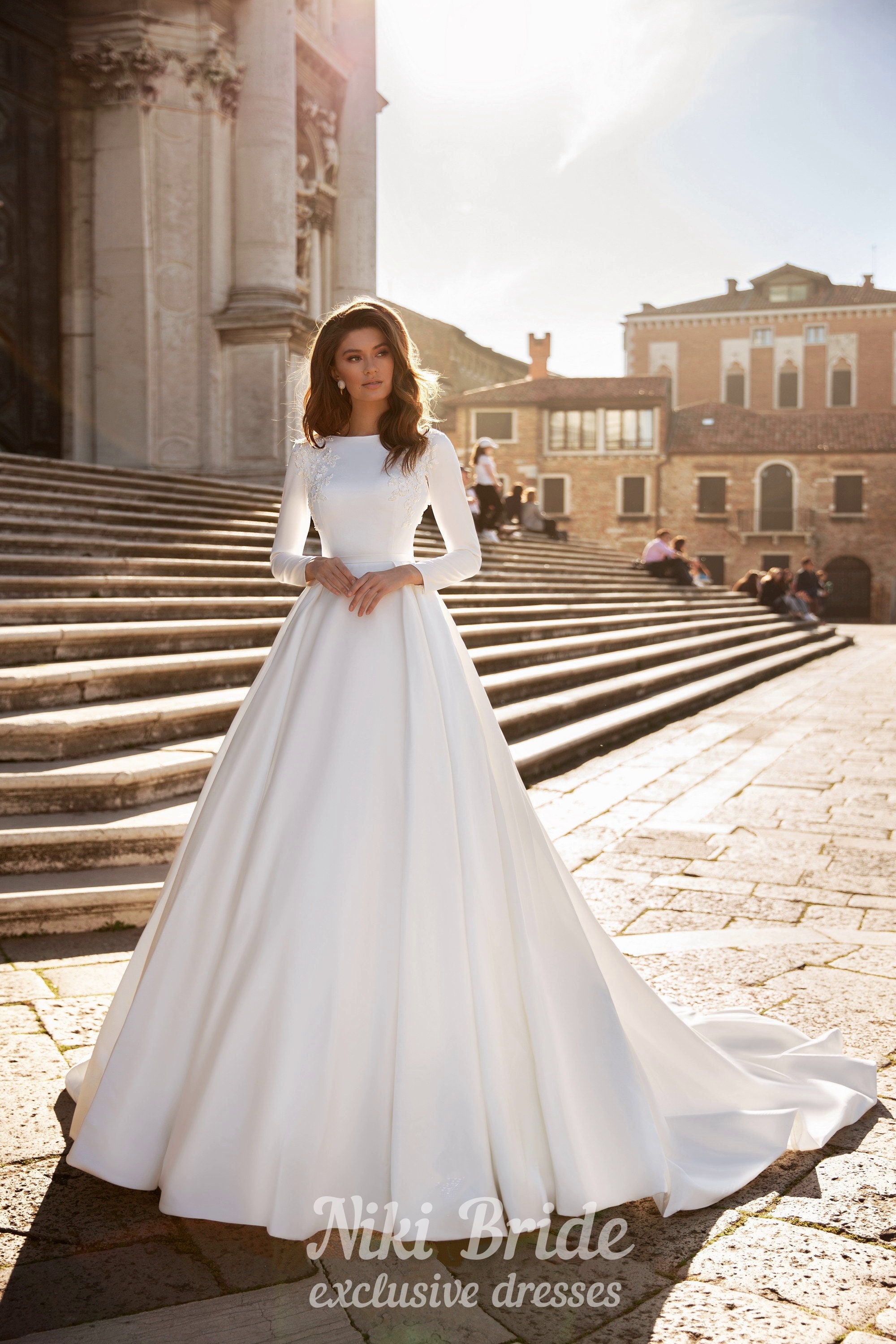 43 Gorgeous Off the Shoulder Wedding Dresses -  