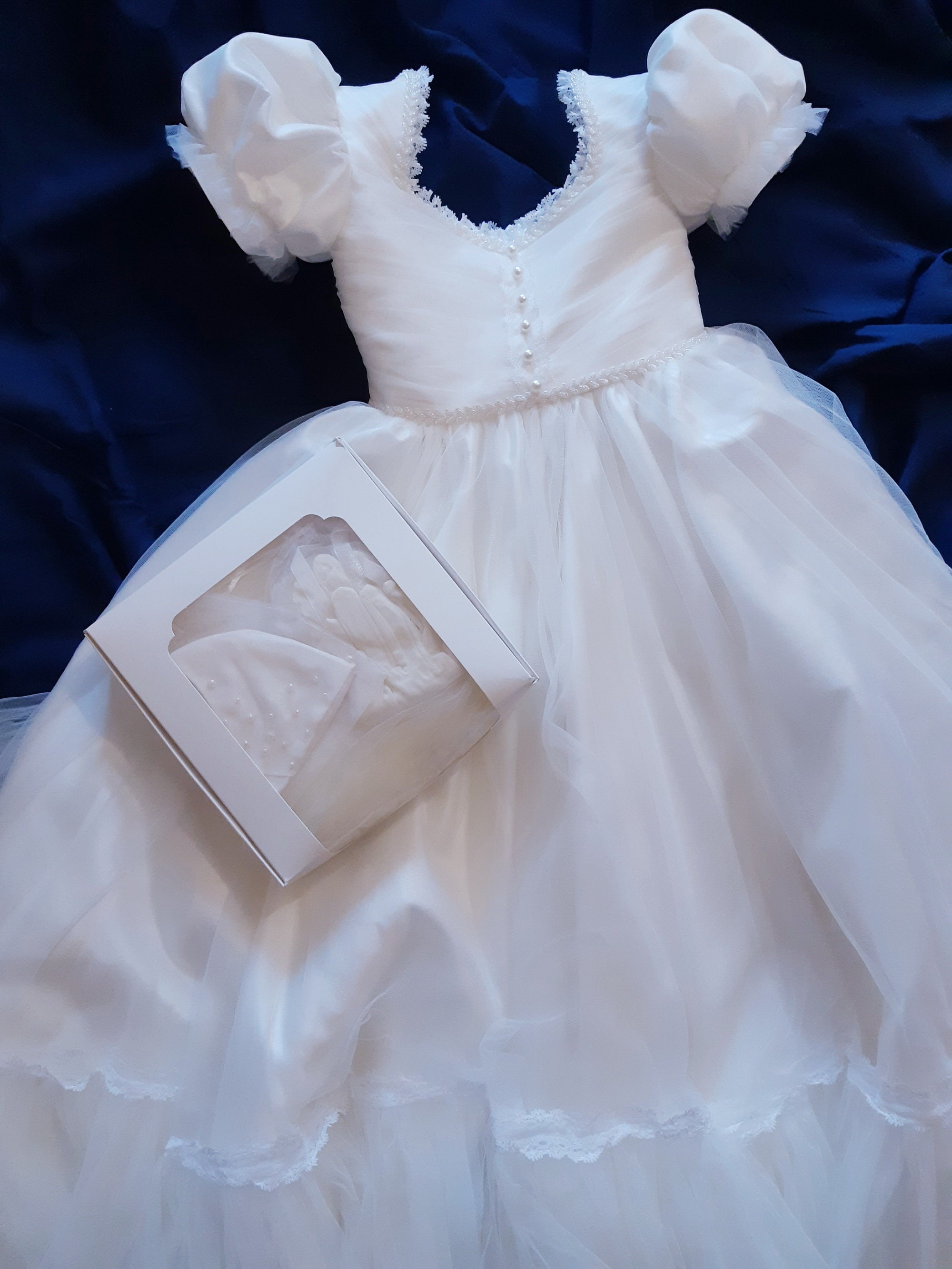 Communion Dress. Luxurious Fluffy Children's Dress Made of - Etsy