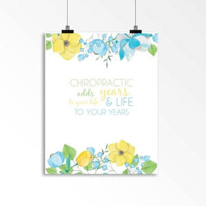 Chiropractor Quotes, Chiropractic Wall Art, Chiropractic Poster, Chiropractor Gift, Chiropractor Signs, Clinic Wall Art, Wall Quotes Decor
