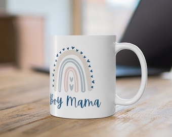 Taza de mamá niño, regalos de mamá niño, regalo para mamá de hijo, regalo de cumpleaños, día de las madres, regalo de mamá, taza de café, regalo de Navidad, taza impresa, amor de mamá