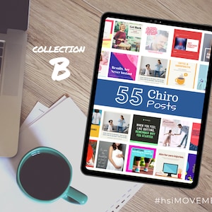 55 Chiropractic Social Posts [Facebook + Instagram], Motivation | Chiropractor | DIGITAL | Social Media posts