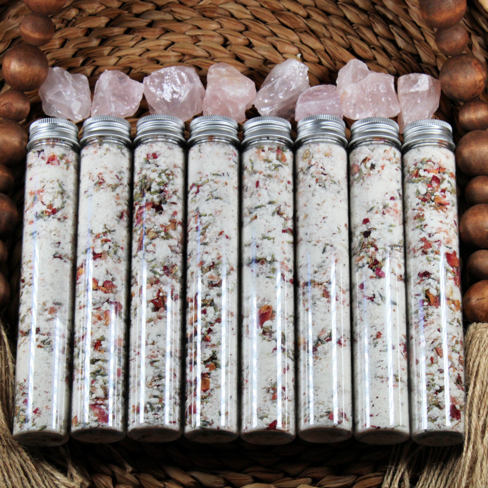 Bath Salts Large Test Tube Bath Salts Bath Soak Rose Etsy