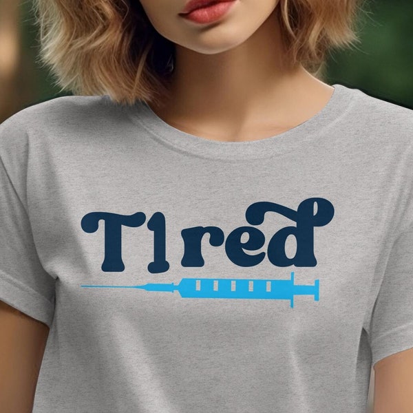 T1 Diabetes T1red Funny Diabetes Shirt, Support Diabetes Tee, Diabetes Awareness Sweatshirt, Type 1 Diabetes T-Shirt,  Diabetes Support,