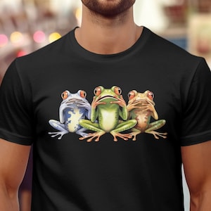 Cute Frogs Shirt, Goblincore Clothing, Frog Shirt, Aesthetic Frog Shirt, Animal Lover Shirt, Funny T-Shirt, Frog Lover Gift, Cottagecore Tee