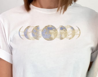 T-shirt maanfasen van de maancyclus | T-shirt Astrologie Graphic