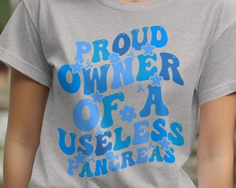 Stolt ägare av en värdelös bukspottkörtel T-shirt, diabetesmedvetenhetströja, diabetesgåva