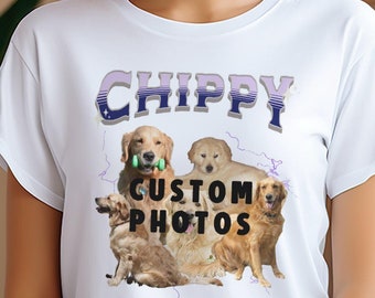 Camiseta personalizada com foto do seu animal de estimação, camiseta personalizada para animais